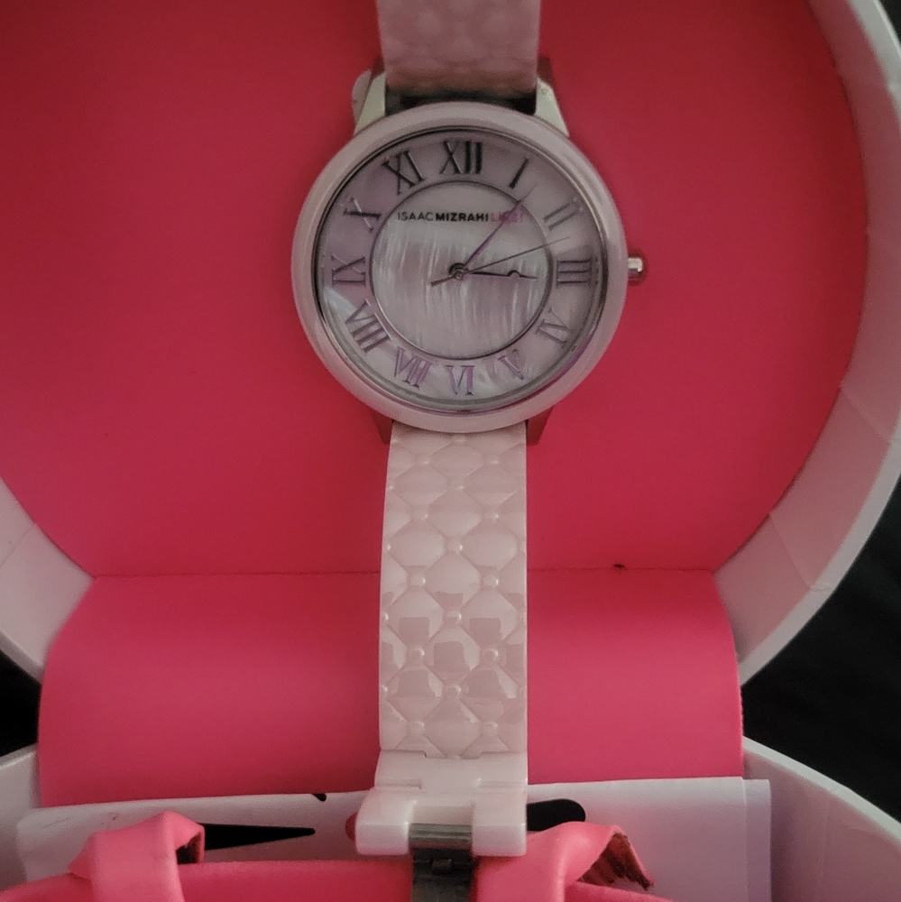 Isaac Mizrahi Pink watch.